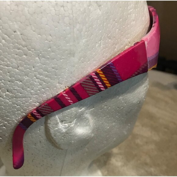 Colorful Plaid Sunglasses With UV400 Protection For Women - Picture 3 of 7